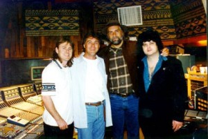 John Jones, Ray Kennedy, Mick Fleetwood and Jimmy Hotz in Studio A at Ocean Way