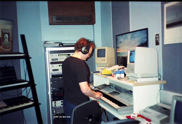 Dee Long at AIR Studios 1987 (©johnjonesmusic) 